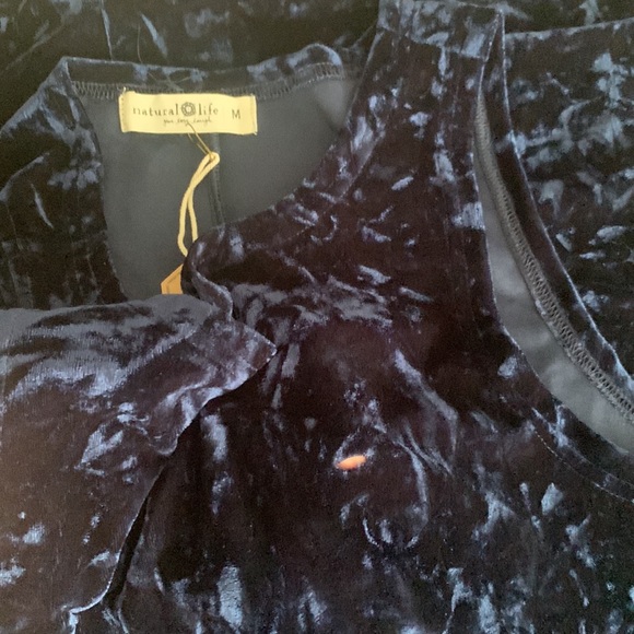 NWT Navy Velvet Maxi Dress size M - Picture 10 of 17